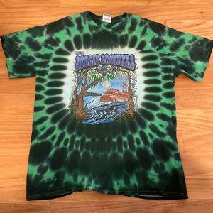 The Doobie Brothers Green Tie Dye Tour T Shirt Size L